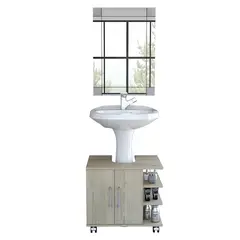 TUHOME - Combo mueble de lavamanos + espejo