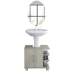 TUHOME - Combo mueble de lavamanos + espejo