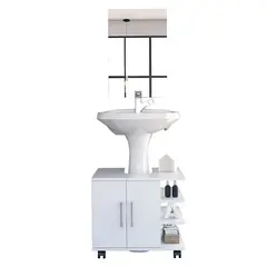 TUHOME - Combo Mueble de Lavamanos/Espejo