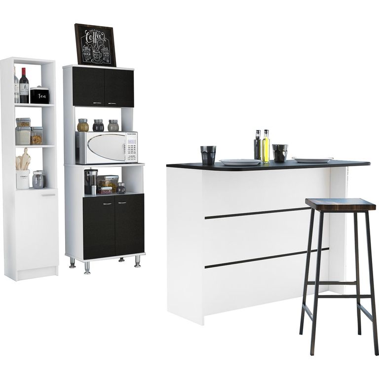 Combo Mueble Cocina Barra Optimizador Espacio