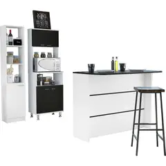 TUHOME - Combo Mueble Cocina Barra Optimizador Espacio