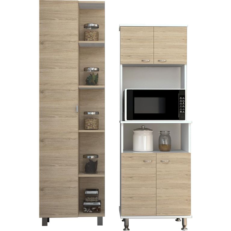 Combo Mueble Cocina Con Optimizador Espacio 169 Cm Alto