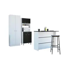TUHOME - Combo Muebles Cocina Barra Optimizador Almacenamiento