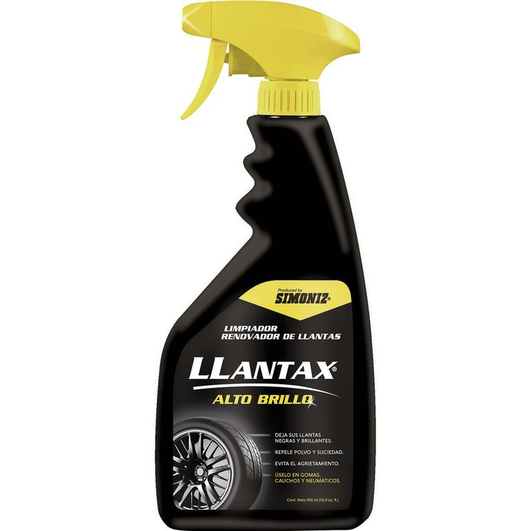 Renovador de Llantas Spray 500 ml Brillo Protector y Duradero