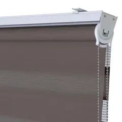 METALHSA - Cortina Roller Dúo Poliéster Tostado