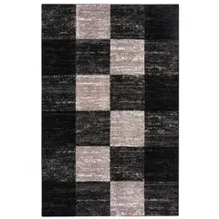 IDETEX - Bajada de Cama Carved 80x120 cm Negro