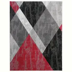 IDETEX - Bajada de Cama Carved 80x120 cm Rojo