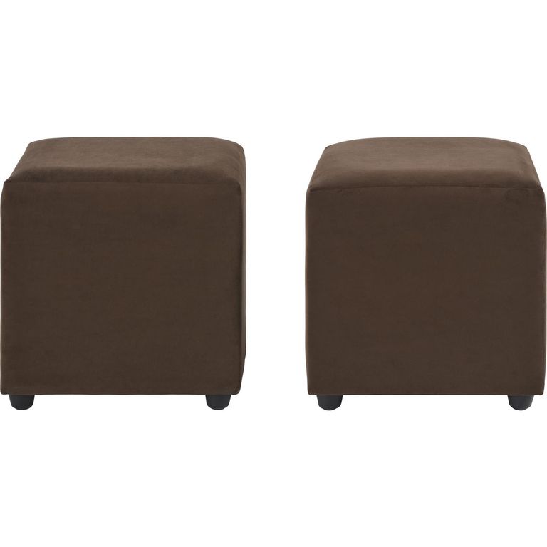Set 2 Poufs Cali Felpa