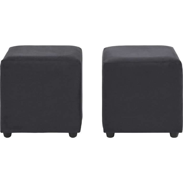 Set 2 Poufs Cali Felpa