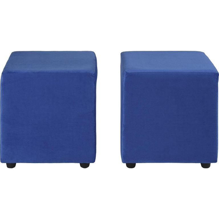 Set 2 Poufs Cali Felpa