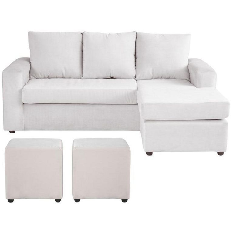 Sofá Seccional 3 cuerpos BI-L 175x75x85 cm Beige