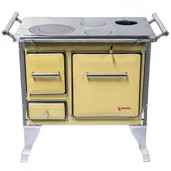 YUNQUE - Cocina a Leña 3 Platos Amarilla Cocina tradicional