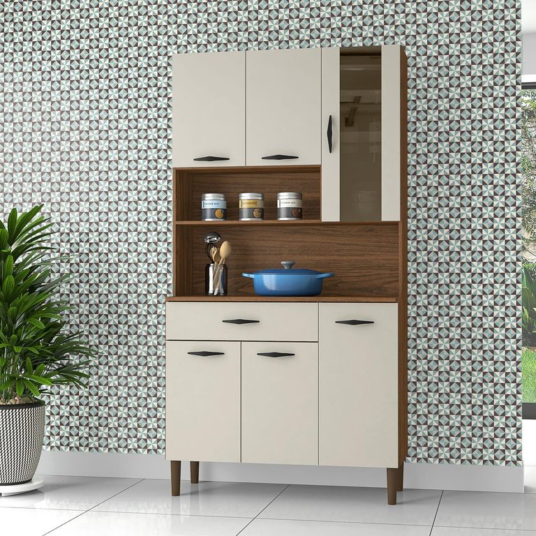Kit Mueble Cocina 6 Puertas 1 Cajón Golden Para Parana
