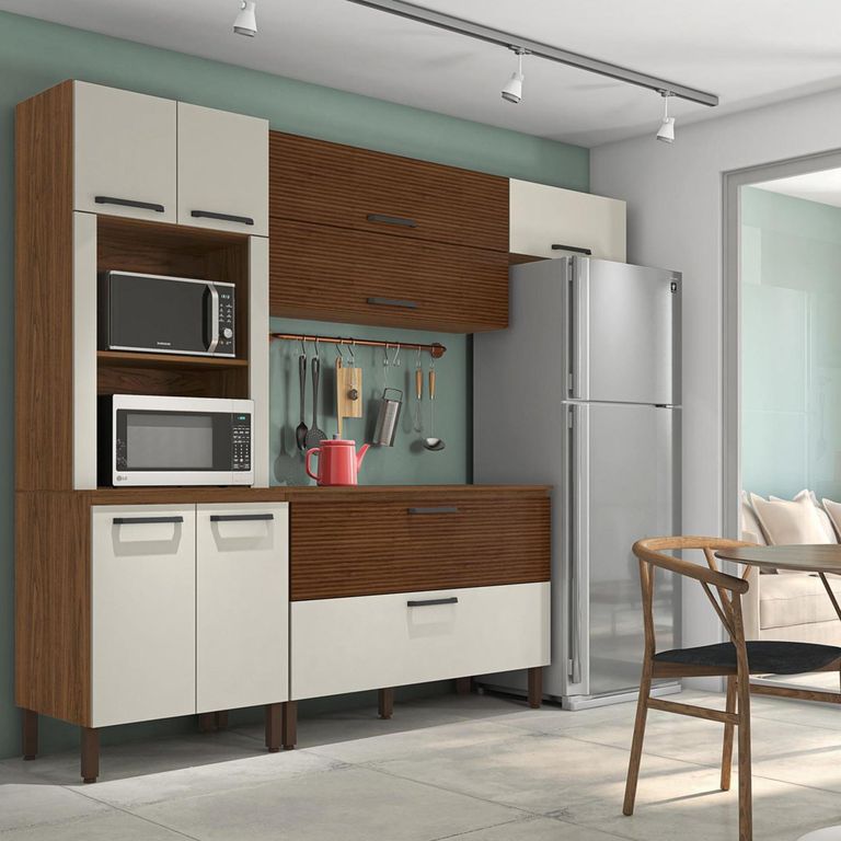 Cocina Modular Ametista 260 Cm Con 6 Puertas Y 3 Cajones
