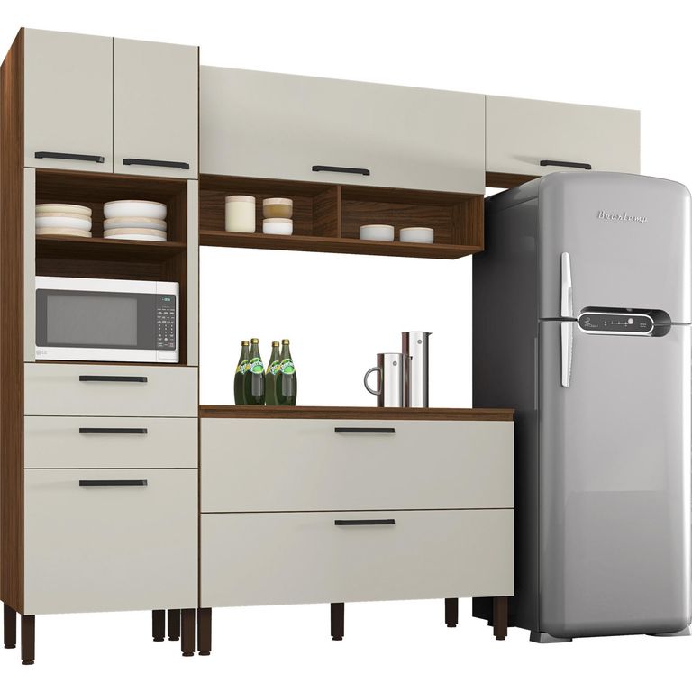 Cocina Modular Ametista 250 Cm Con 6 Puertas Y 3 Cajones
