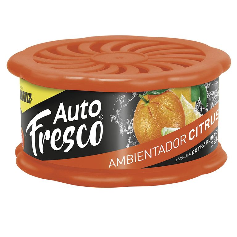 Ambientador Auto Citrus 80 Gr Larga Duración Naranja