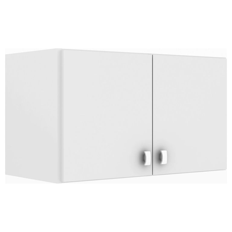 Repisa armario con puertas para pared blanco 45 x 63 x 31cm
