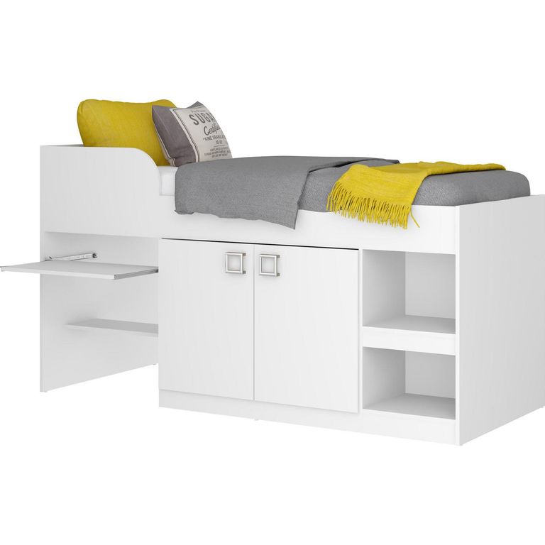 KIDSCOOL Cama Multifuncional Infantil Blanco
