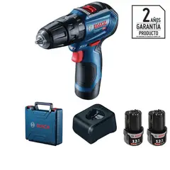 BOSCH - Taladro Inalámbrico Percutor 8 mm 12 V/2 Baterías