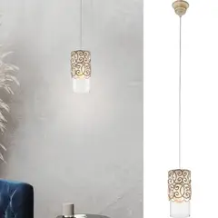 EGLO - Lámpara colgante acero transparente E27 1X60W