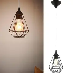 EGLO - Lámpara colgante plástico negro E27 1X60W