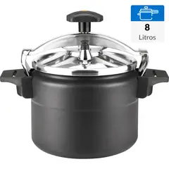 MARMICOC - Olla a presión 8 Litros Aluminio BLACK