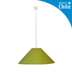 CAROLD STEVENS - Lámpara Colgante Aniko 1 Luz Tela Verde