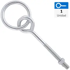 FIXSER - Perno ojo con argolla M10 x 4"
