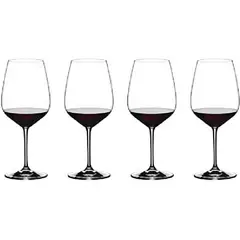 RIEDEL - Set 4 Copas de Vino tinto 400 ml Cristal Transparente