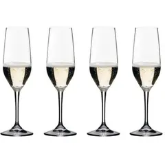 RIEDEL - Set 4 Copas de Champán 400 ml Cristal Transparente