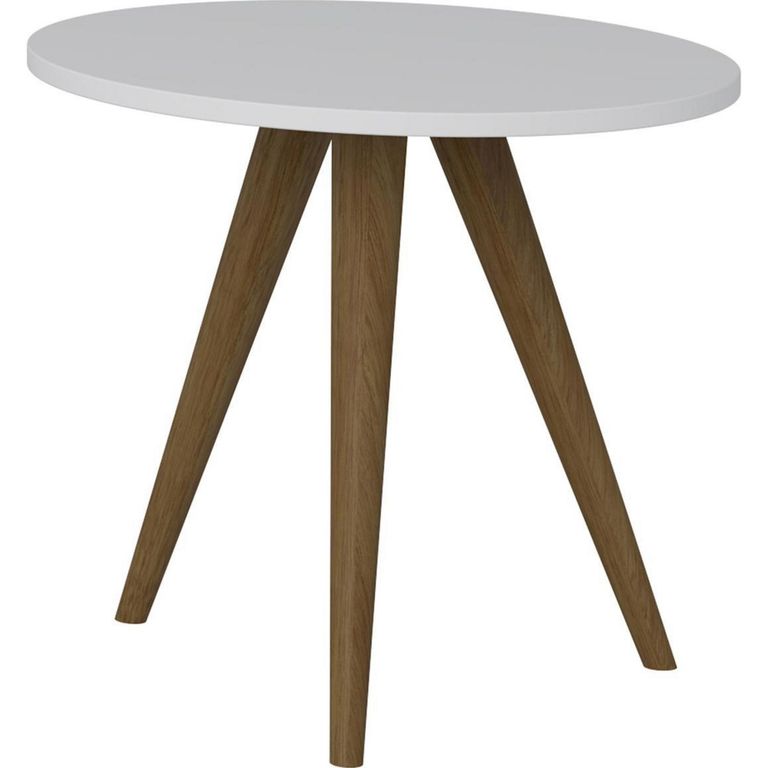 Mesa lateral 45x45x41 cm blanco