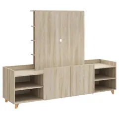 BE DESIGN - Panel Rack TV 32" Beige 180x137x46 cm