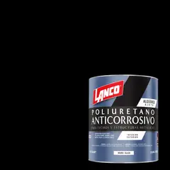 LANCO - Anticorrosivo techos y estructuras metálicas negro 1/4GL