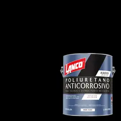 LANCO - Anticorrosivo techos y estructuras metálicas negro 1 galón