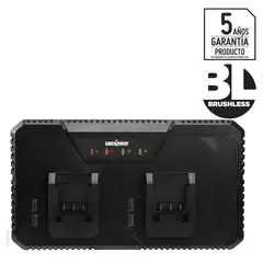 UBERMANN - Cargador doble de batería 20V 2-4 Ah - Generación Brushless