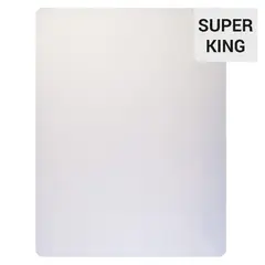 ROYAL SUPREME - Sábana inferior liso 300 hilos blanco súper king