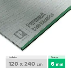 PIZARREÑO CEDRAL - Plancha Fibrocemento Permanit Base Ceramica 6 mm 120x240 cm