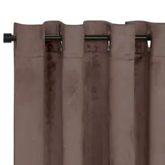 ILLUSIONS - Set Cortinas Velvet Tela 140x220 cm Café