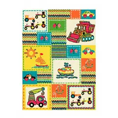 IDETEX - Alfombra Infantil 100x133 cm Polipropileno Multicolor