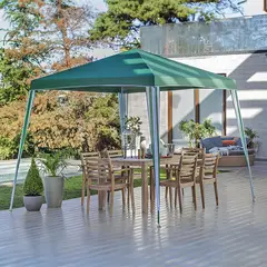 JUST HOME COLLECTION - Toldo Armable con Base 3x3 metros Verde