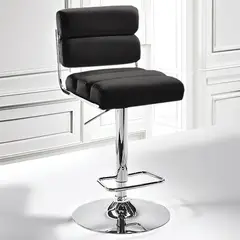 JUST HOME COLLECTION - Silla Bar Ibiza Negro 107x53.5x39 cm