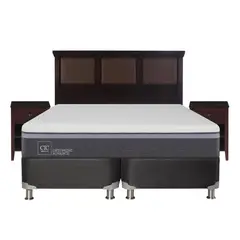CIC - Box spring ortopedic advance b5 bk 2 plazas + muebles