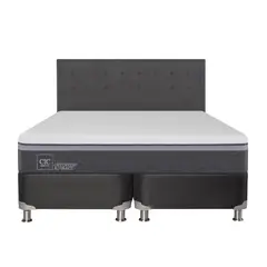 CIC - Box spring ortopedic advance b5 black king + respaldo