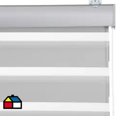 JUST HOME COLLECTION - Roller Blackout Gris Ancho 60a100cm Alto 106a120cm