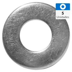 FIXSER - Golilla Plana Acero 1/8 " 5 unidades