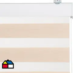 JUST HOME COLLECTION - Roller Duo Screen Beige Ancho 206 cm a 220 cm Alto 211 cm a 225 cm