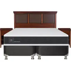 CIC - Box spring new ortopedic b5 black king + muebles