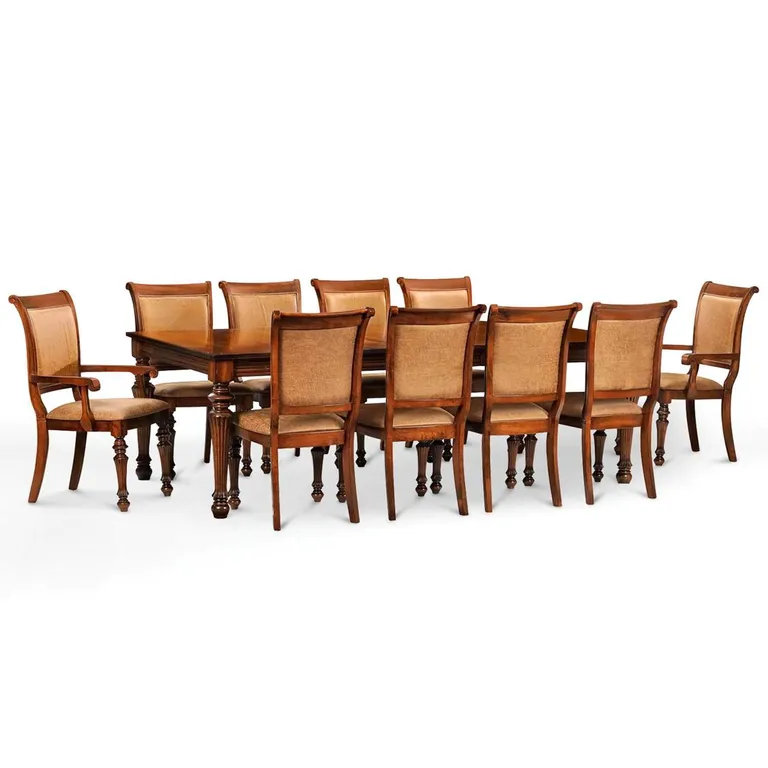 Juego de Comedor New Carrera 8 Sillas Mesa Rectangular 120x78,2 x200 cm Café