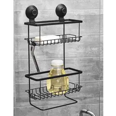 IDESIGN - Carrito ducha succión c/bloq negro