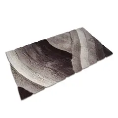 JUST HOME COLLECTION - Alfombra Living Suave Onda 3D Gris